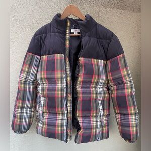 BP. | Men’s | Puffer Jacket | Black and Plaid | Small